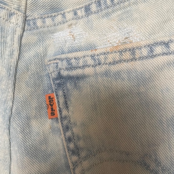 RARE VINTAGE Levi's Orange Tag Acid Wash High Rise Shorts - Picture 3 of 9